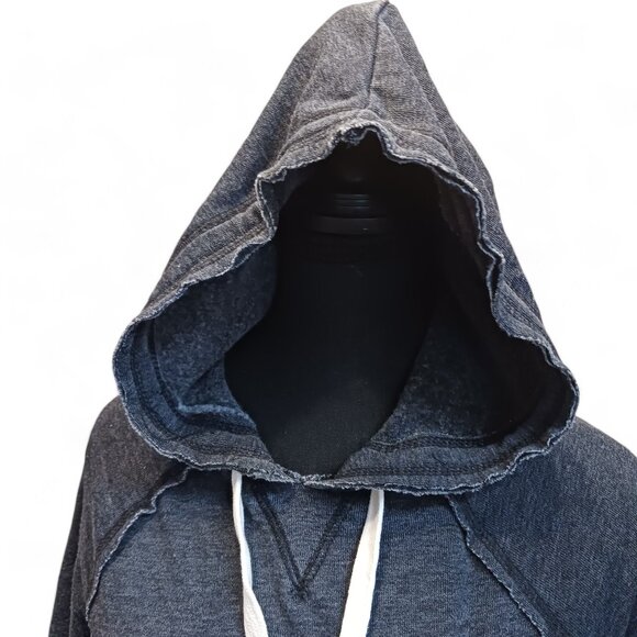 NWT Grayson Threads "Let's Get Cozy" Gray Distressed Kangaroo Hoodie Size XS - Picture 4 of 15